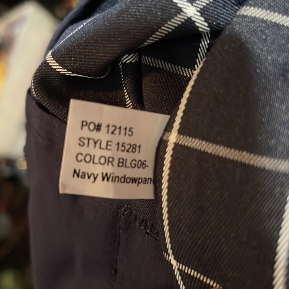 Men’s Bonobos Maide Navy Windowpane Golf Pants 30/30 Straight NWT - Picture 6 of 8